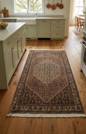 Rusty Peach Vintage Floral 4X6 Bidjar Persian Oriental Rug