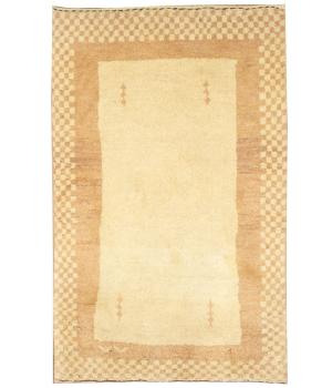 2'6 x 4'0 Hand Knotted Gabbeh Bordered Persian Wool Rug