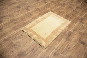 2'6 x 4'0 Hand Knotted Gabbeh Bordered Persian Wool Rug