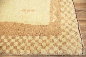 2'6 x 4'0 Hand Knotted Gabbeh Bordered Persian Wool Rug