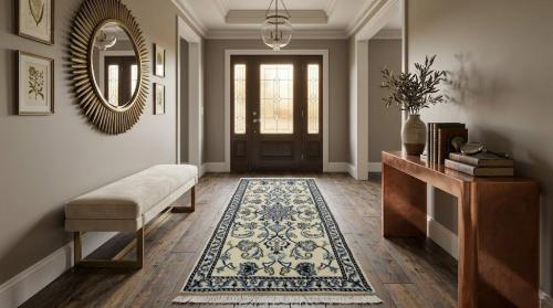 Cream Classic Floral 2'3X4'6 Nain Persian Rug