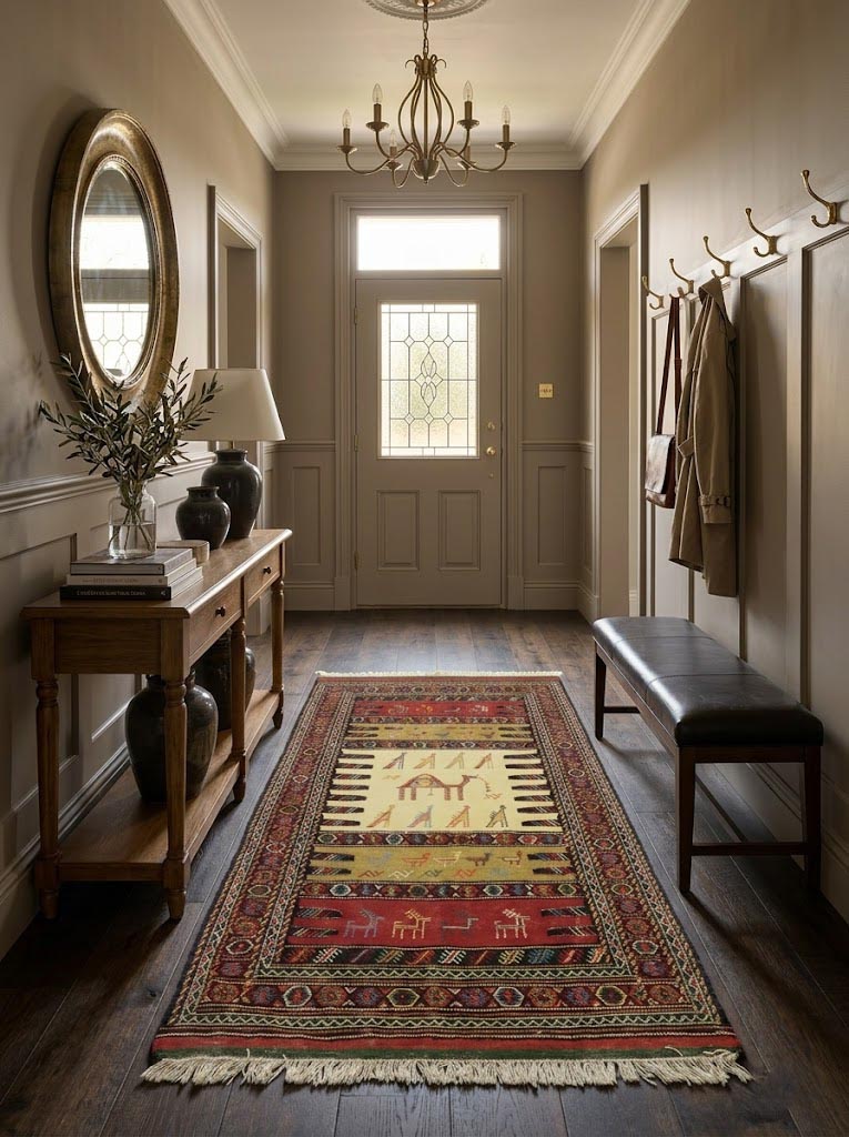 Golden Beige Tribal 3X6 Sumak Herati Persian Rug - Image 2