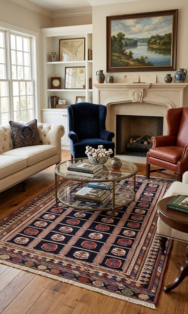 Plum Tribal 4'4X7'5 Sumak Persian Oriental Rug - Image 2