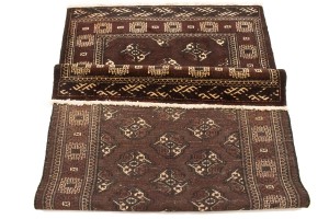 Burgundy Tribal 3'6X6'4 Balouch Persian Rug