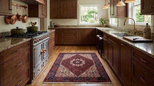 Vintage Floral Geometric 3X5 Bidjar Persian Rug