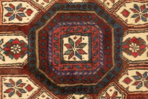 Vintage Floral Geometric 3X5 Bidjar Persian Rug