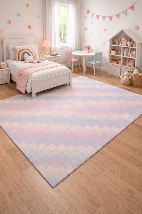 Multicolored Geometric Dhurrie 5'6X8'6 Indian Oriental Rug