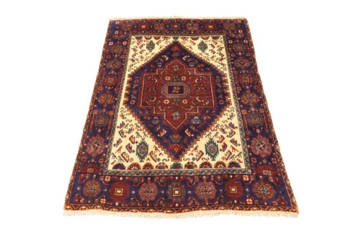 Vintage Plum Tribal 3X5 Bidjar Gholtogh Persian Rug
