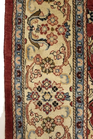 Vintage Muted Red Floral 10X13'6 Mahal Persian Rug