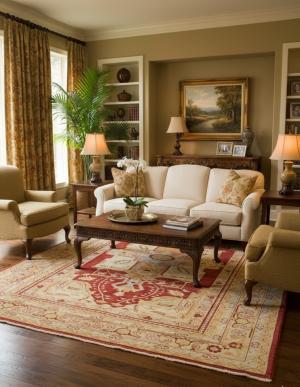 Rusty Red Tribal Floral 8'3X11'5 Ziegler Pakistan Rug