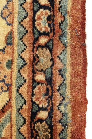 Semi Antique Traditional Red 4X7'6 Mahal Persian Rug