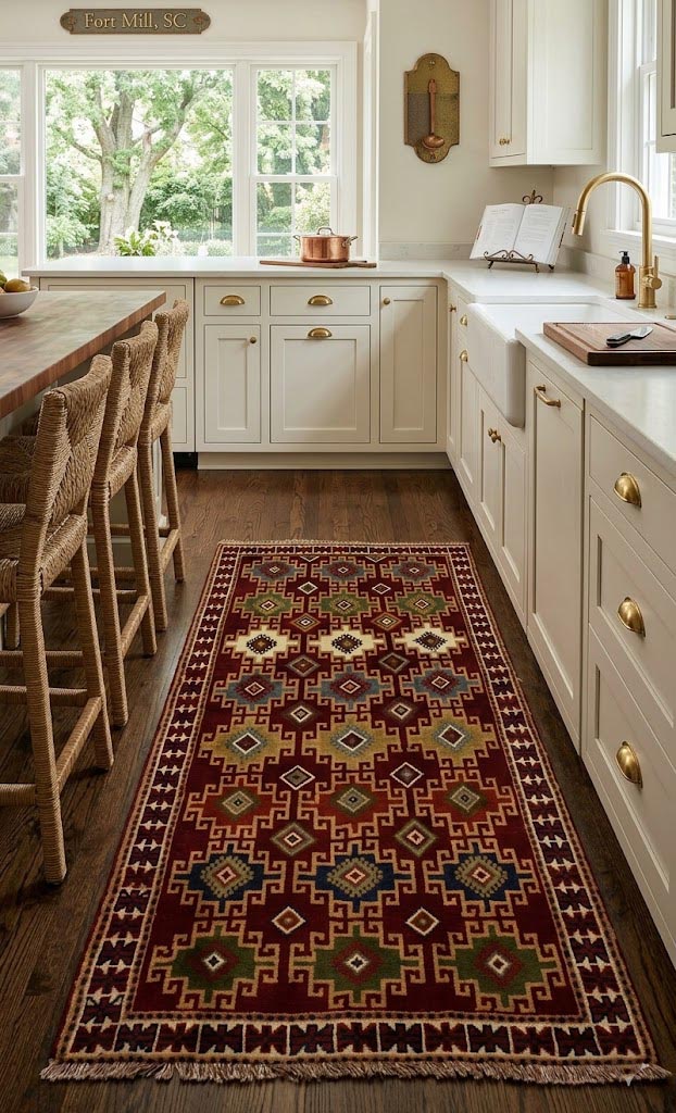 Red Tribal 4' x 6' 5" Ghoochan Persian Rug - Image 2