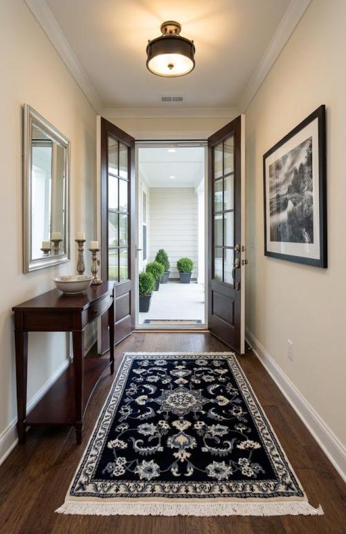 Navy Blue Classic 3' x 4'5" Nain Persian Rug