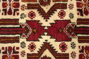 Vintage Ivory Tribal 3X13 Balouch Persian Runner Rug