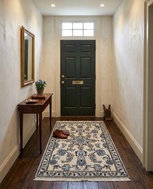 Cream Floral Classic 2'6X4 Nain Persian Rug