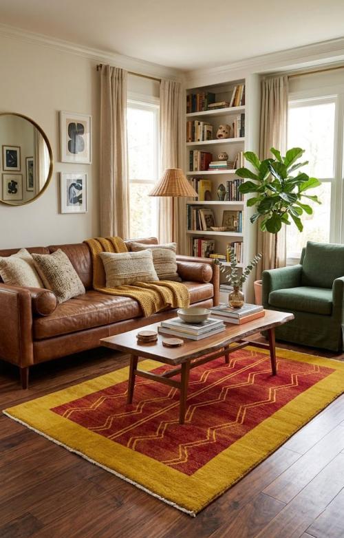 Rusty Red Tribal 5X8 Gabbeh Persian Rug
