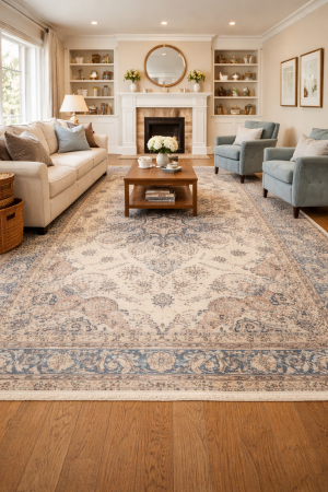 9'6 X 12'8 Hand Knotted Floral Antique Oriental Wool Rug