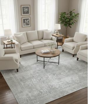 9'0 X 12'1 Hand Knotted Floral Antique Oriental Wool Rug