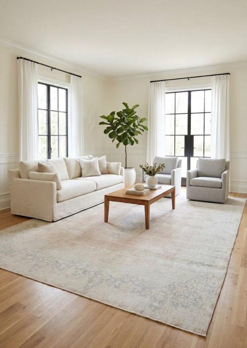 9'5 X 13'1 Hand Knotted Floral Antique  Oriental Wool Rug