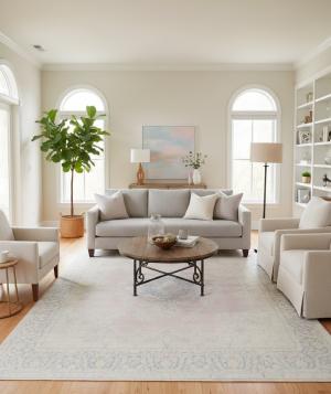 9'9 X 12'9 Hand Knotted Floral Antique Oriental Wool Rug