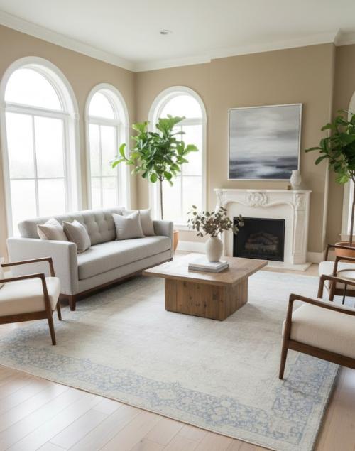 9'8 X 13'0 Hand Knotted Floral Antique Oriental Wool Rug