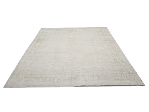 Antique Muted Floral 9'8X12'4 Distressed Vintage Oriental Rug