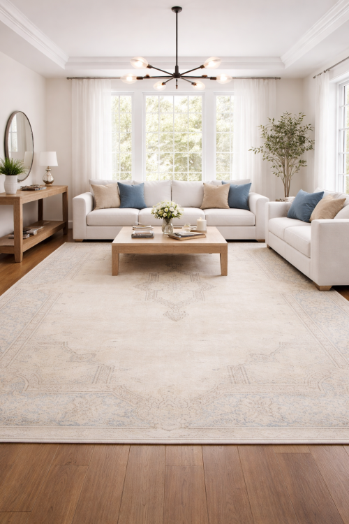 9'7 X 13'1 Hand Knotted Floral Antique Oriental Wool Rug