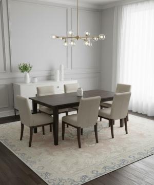 Antique Muted Floral 9X11 Distressed Vintage Oriental Rug