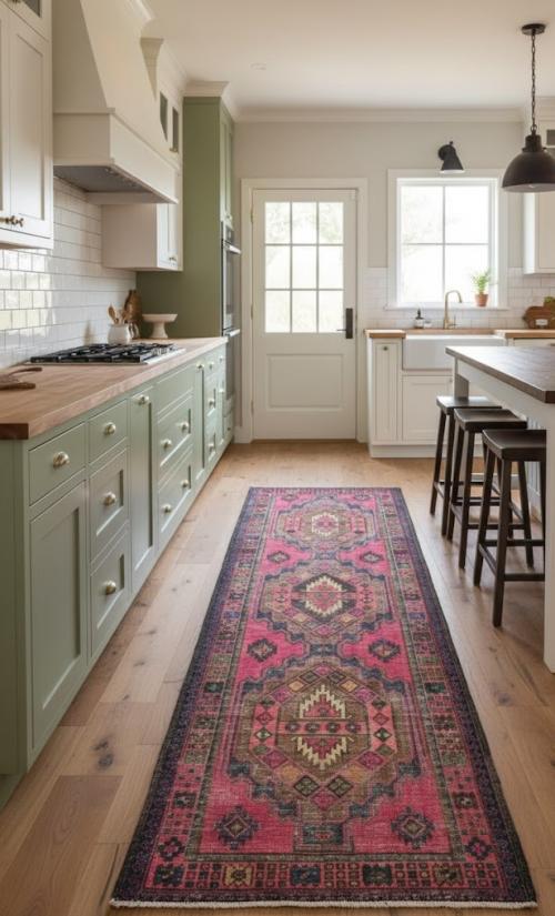 Antique Muted Tribal 4X10 Distressed Vintage Oriental Runner Rug