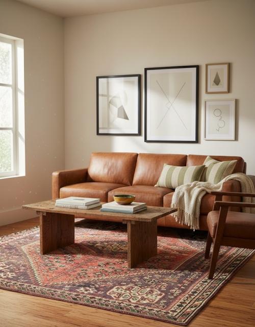 Antique Muted Tribal 5'4X7'7 Distressed Vintage Oriental Rug