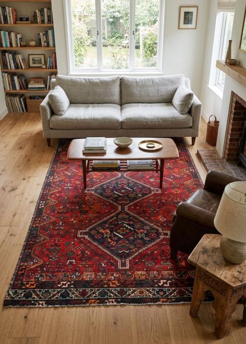 Antique Muted Tribal 6X10 Distressed Vintage Oriental Rug