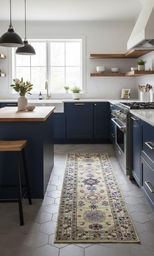 Beige Tribal Geometric 2'4X6'7 Kazak Pakistan Oriental Runner Rug