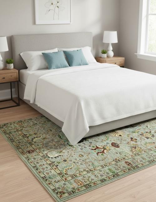 5'0 x 6'8 Hand Knotted Kazak Peshawar Oriental Wool Rug