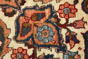 Red Floral 7'4x11'4 Heriz Oriental Persian Area Rug