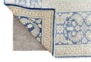 Antique Muted Floral 9X12 Distressed Vintage Oriental Rug