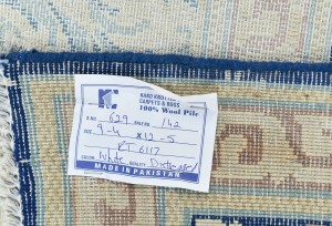 Antique Muted Floral 9X12 Distressed Vintage Oriental Rug