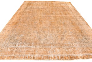 Antique Overdyed Traditional 10X13 Distressed Vintage Oriental Rug
