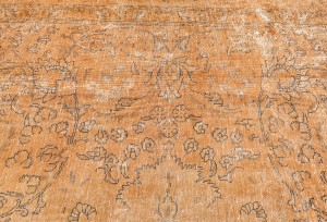 Antique Overdyed Traditional 10X13 Distressed Vintage Oriental Rug