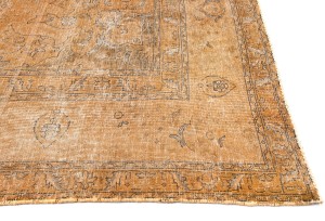 Antique Overdyed Traditional 10X13 Distressed Vintage Oriental Rug