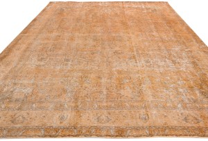 Antique Overdyed Traditional 10X13 Distressed Vintage Oriental Rug