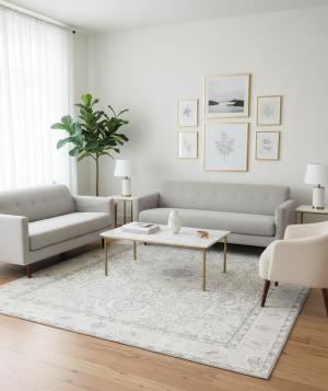 8'4 X 11'1 Hand Knotted Floral Antique Oriental Wool Rug