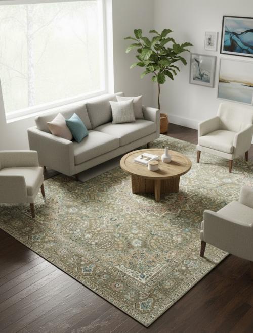 10'0 X 12'7 Hand Knotted Floral Antique Oriental Wool Rug