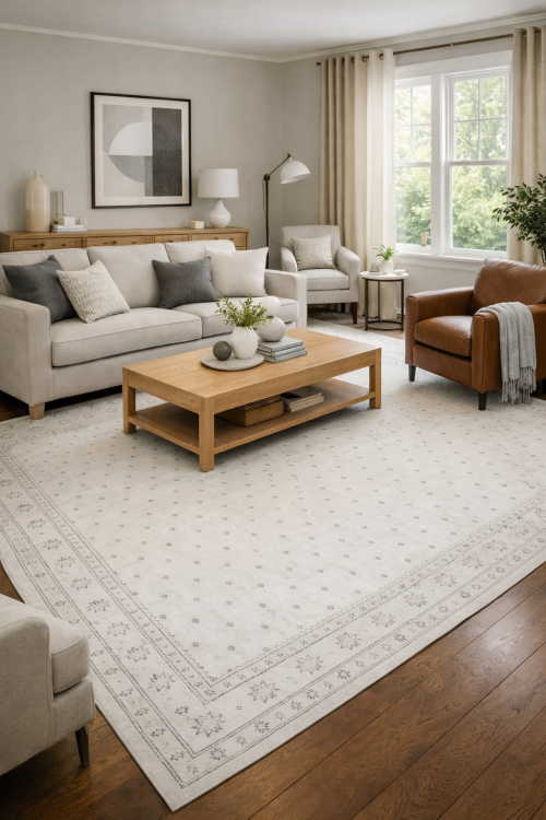 7'8 X 10'6 Hand Knotted Floral Antique Oriental Wool Rug