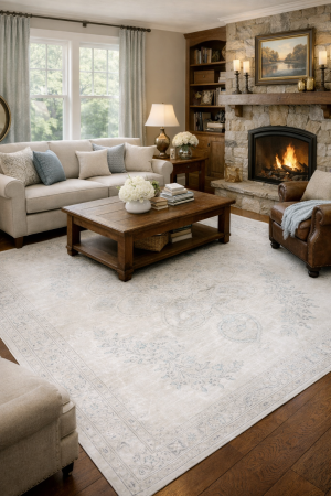 7'4 X 10'3 Hand Knotted Floral Antique Oriental Wool Rug