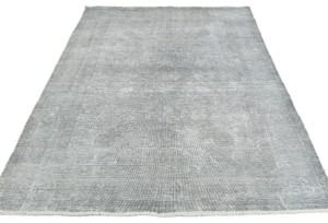 Antique Muted Beige Floral 4X6 Distressed Vintage Oriental Rug