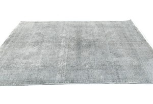 Antique Muted Beige Floral 4X6 Distressed Vintage Oriental Rug