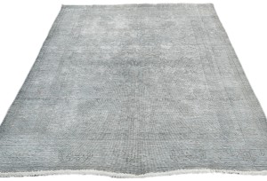 Antique Muted Beige Floral 4X6 Distressed Vintage Oriental Rug