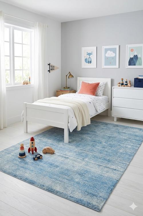 Antique Muted Floral 6X9 Distressed Vintage Oriental Rug