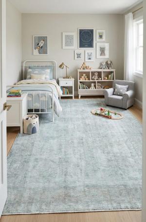 Antique Traditional Floral 6'5X'9'7 Distressed Vintage Oriental Rug