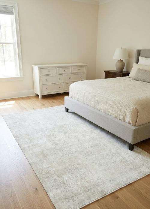 4'9 X 8'8 Hand Knotted Floral Antique Oriental Wool Rug